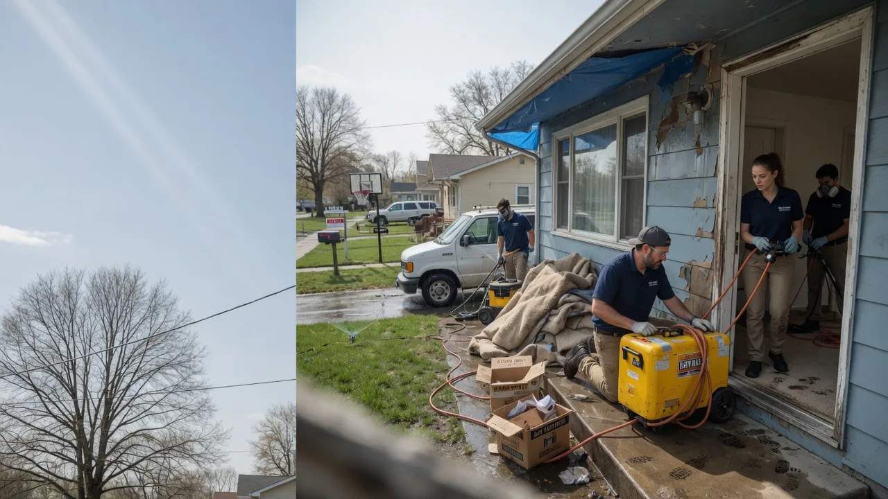 Basement Flood Cleanup in Green, OH near me
